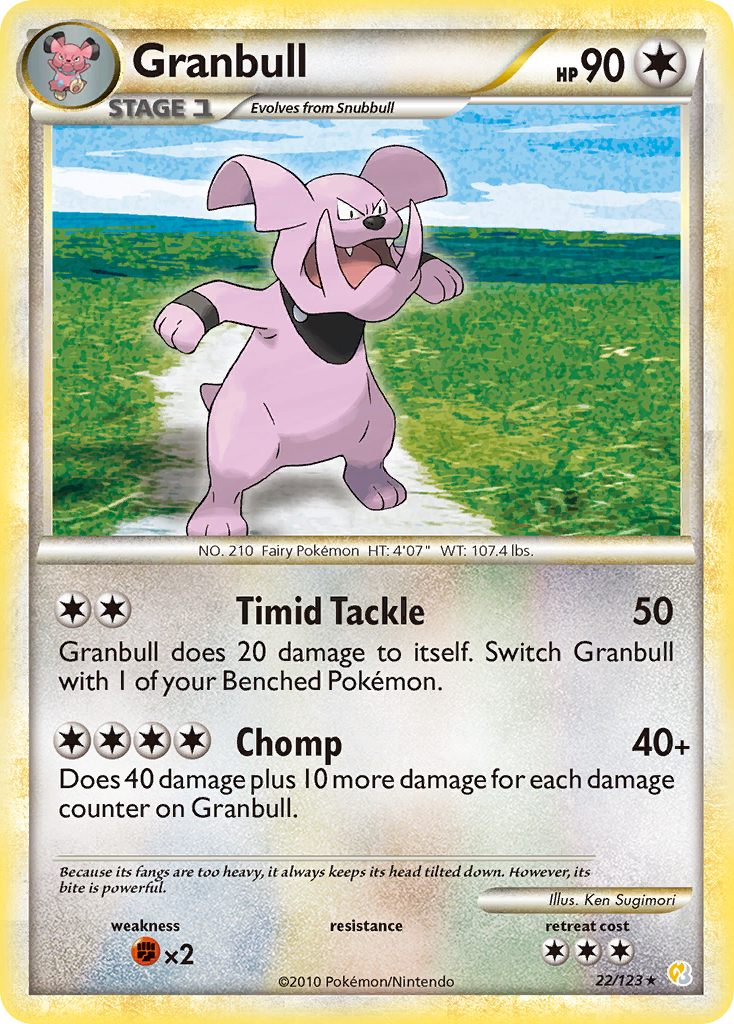 Granbull (22/123) [HeartGold & SoulSilver: Base Set] | Exor Games Truro