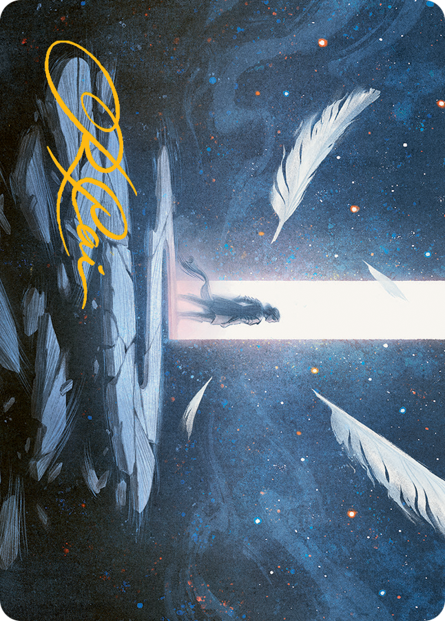 Moment of Truth Art Card (Gold-Stamped Signature) [March of the Machine Art Series] | Exor Games Truro