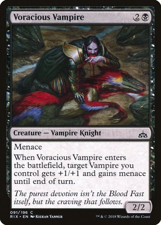 Voracious Vampire [Rivals of Ixalan] | Exor Games Truro