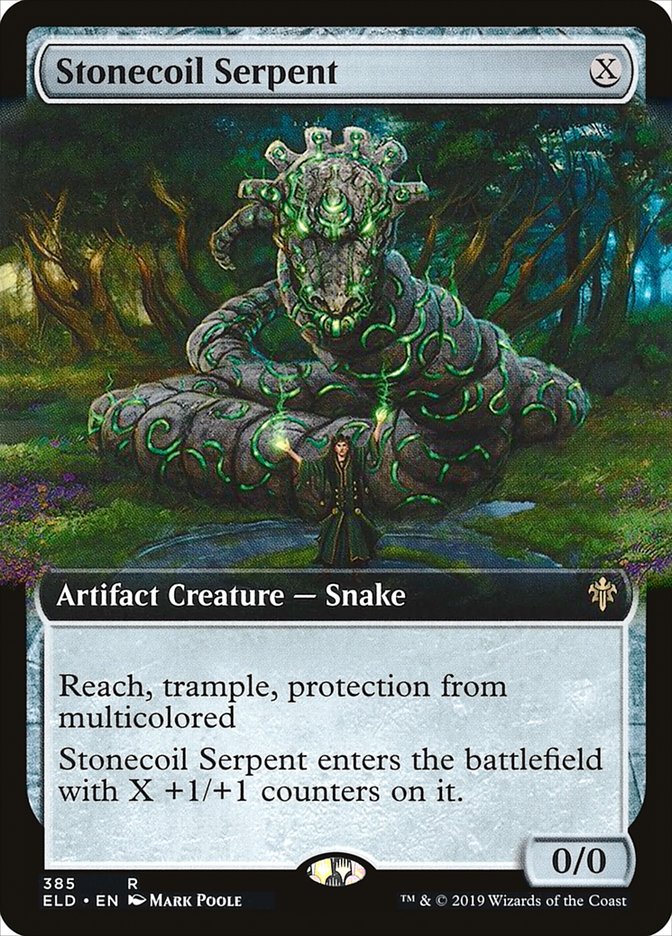 Stonecoil Serpent (Extended Art) [Throne of Eldraine] | Exor Games Truro