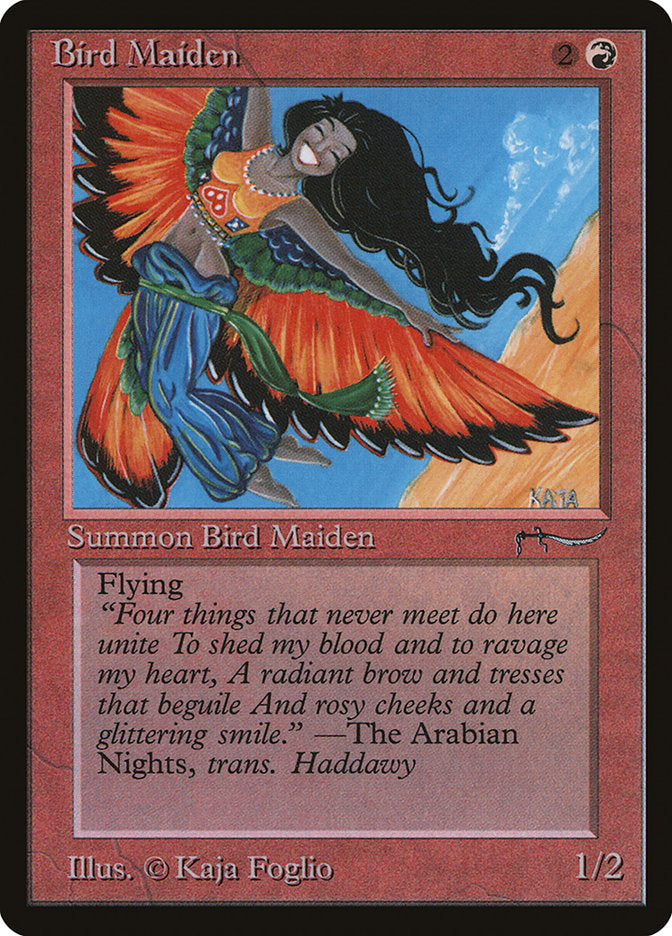 Bird Maiden (Dark Mana Cost) [Arabian Nights] | Exor Games Truro