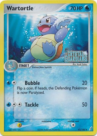 Wartortle (42/100) (Stamped) [EX: Crystal Guardians] | Exor Games Truro