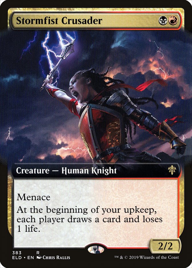 Stormfist Crusader (Extended Art) [Throne of Eldraine] | Exor Games Truro