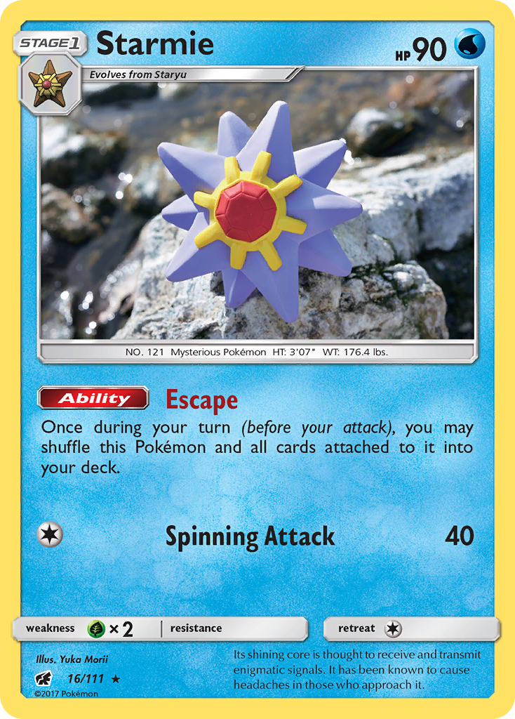 Starmie (16/111) [Sun & Moon: Crimson Invasion] | Exor Games Truro