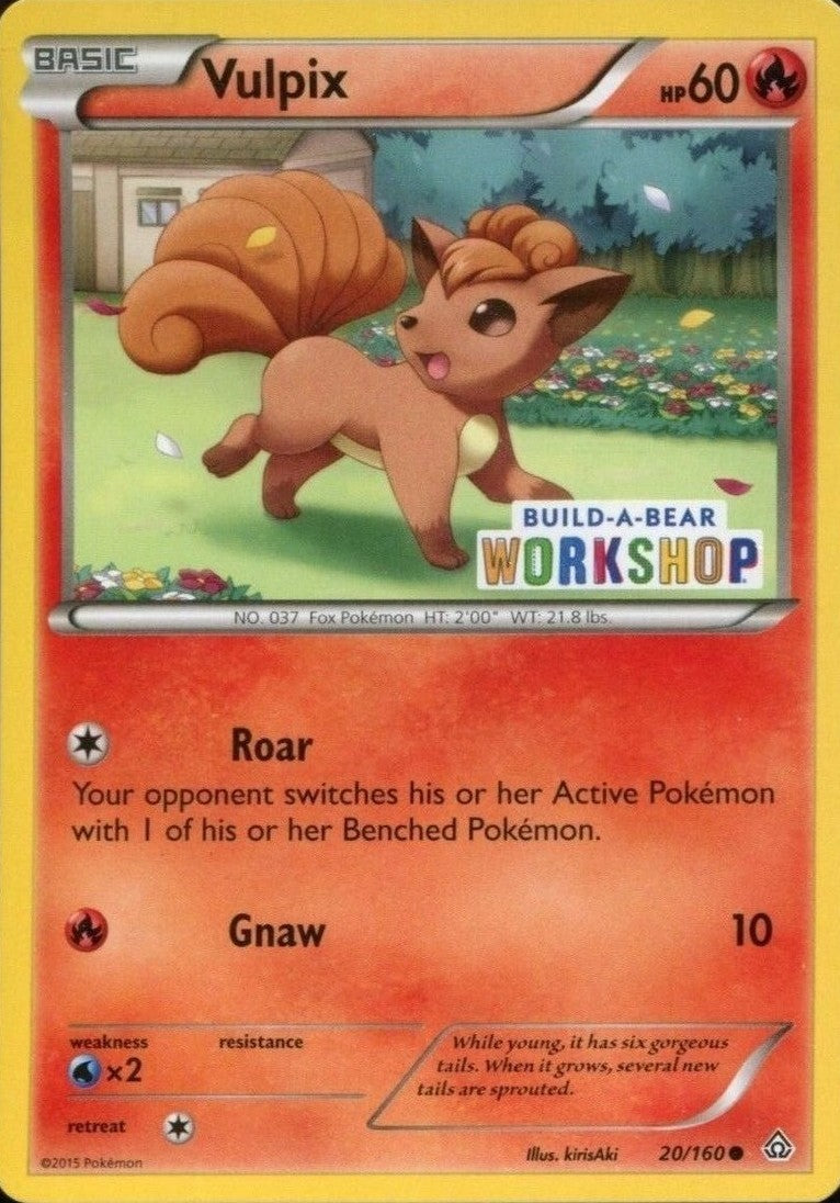 Vulpix (20/160) (Build A Bear Workshop Exclusive) [XY: Primal Clash] | Exor Games Truro