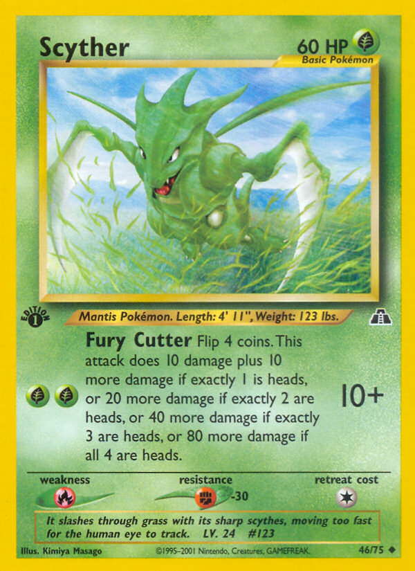 Scyther (46/75) [Neo Discovery 1st Edition] | Exor Games Truro