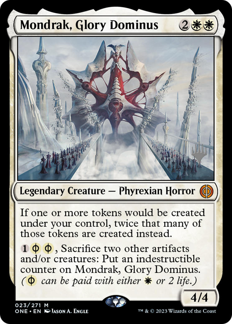 Mondrak, Glory Dominus (Promo Pack) [Phyrexia: All Will Be One Promos] | Exor Games Truro