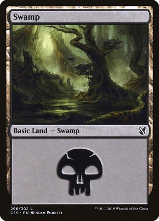 Swamp (296) [Commander 2019] | Exor Games Truro