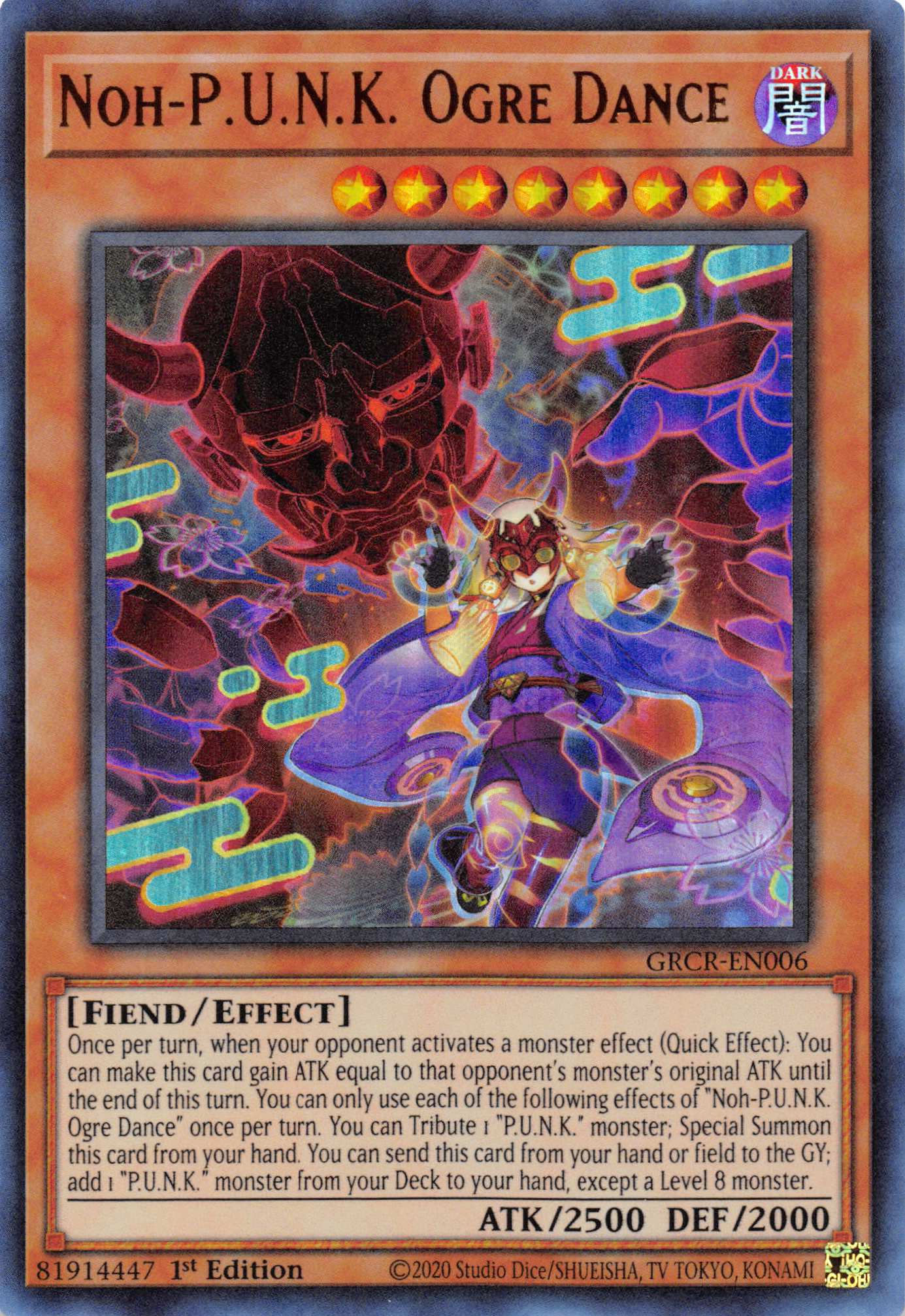 Noh-P.U.N.K. Ogre Dance [GRCR-EN006] Ultra Rare | Exor Games Truro