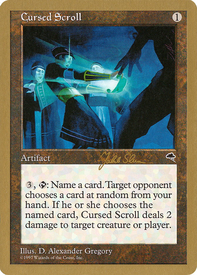 Cursed Scroll (Jakub Slemr) [World Championship Decks 1999] | Exor Games Truro