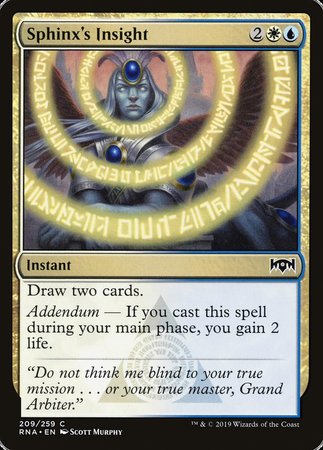 Sphinx's Insight [Ravnica Allegiance] | Exor Games Truro