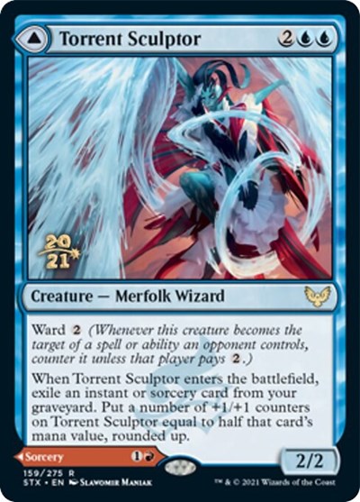 Torrent Sculptor // Flamethrower Sonata [Strixhaven: School of Mages Prerelease Promos] | Exor Games Truro