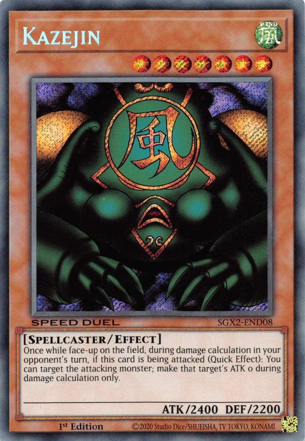 Kazejin [SGX2-END08] Secret Rare | Exor Games Truro