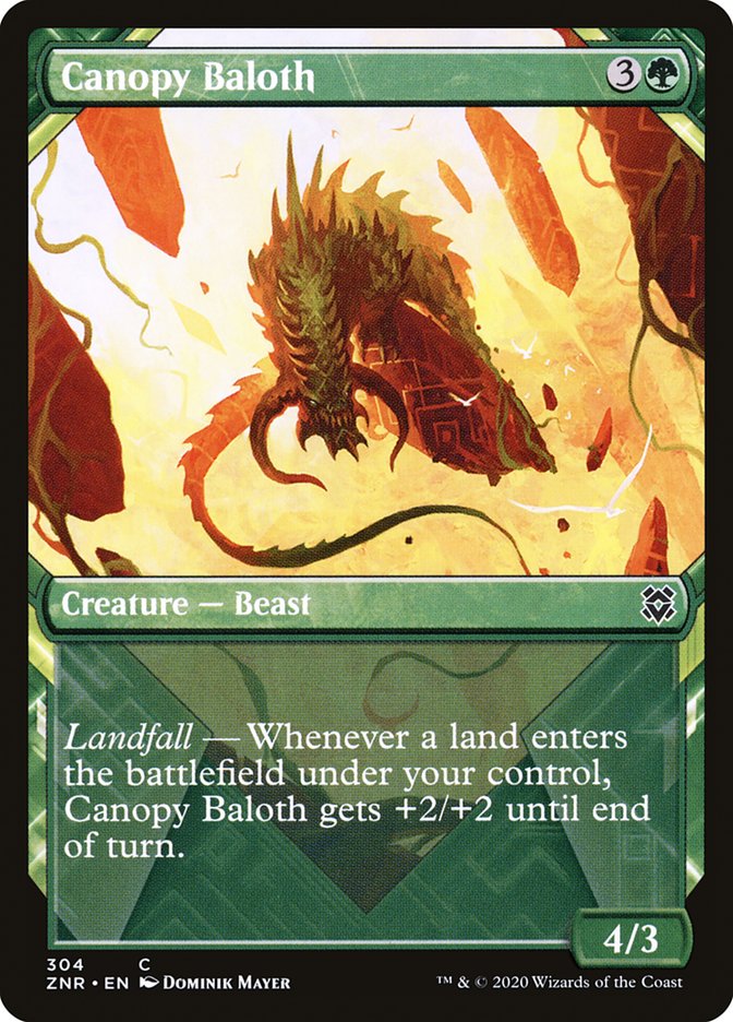 Canopy Baloth (Showcase) [Zendikar Rising] | Exor Games Truro