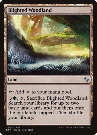 Blighted Woodland [Commander 2017] | Exor Games Truro