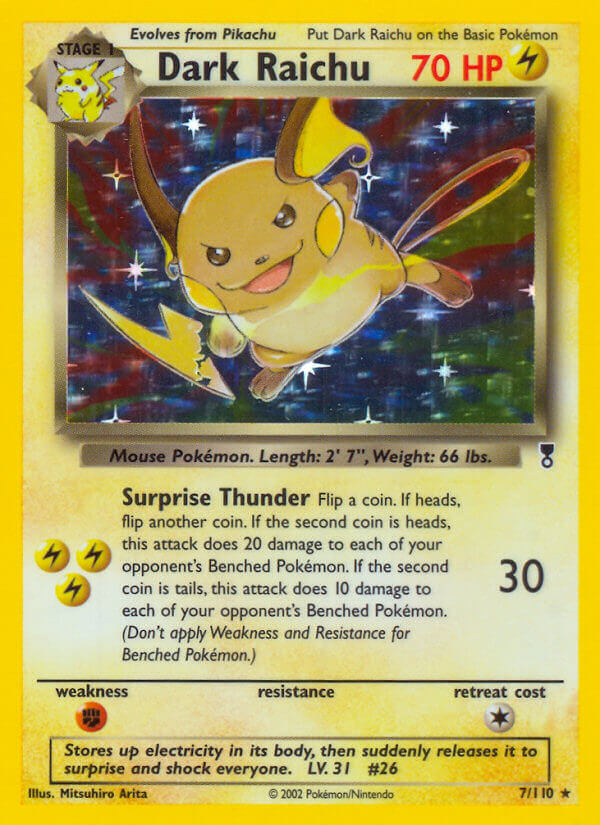 Dark Raichu (7/110) (WotC) (Theme Deck Exclusive) [Legendary Collection] | Exor Games Truro