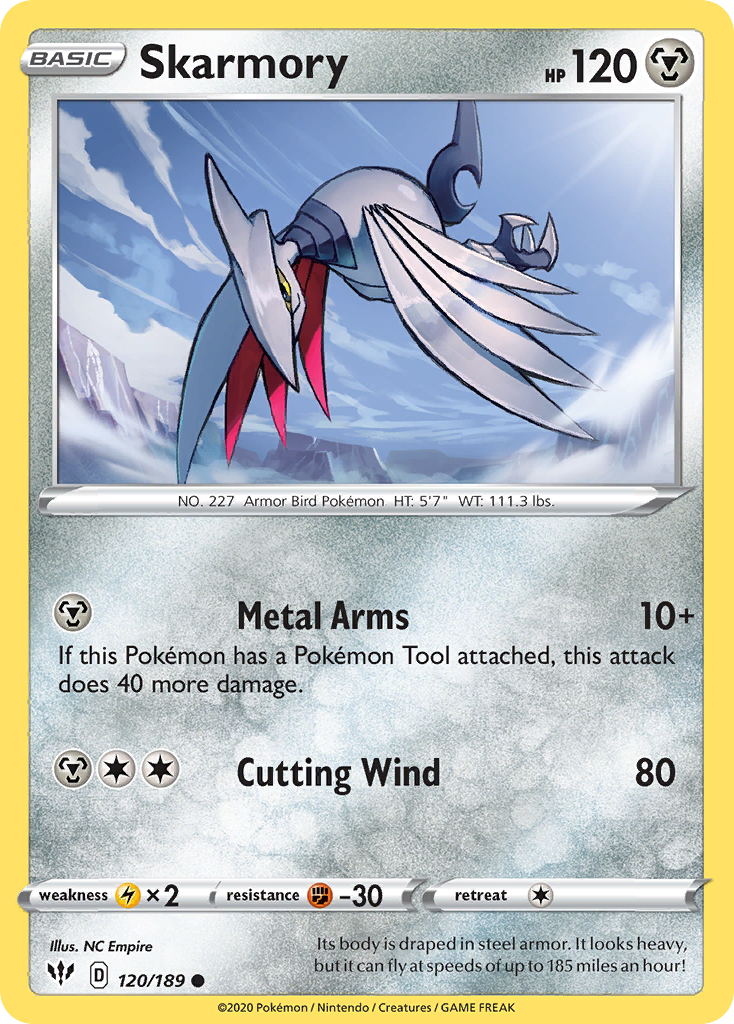 Skarmory (120/189) [Sword & Shield: Darkness Ablaze] | Exor Games Truro