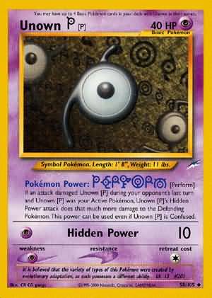 Unown [P] (58/105) [Neo Destiny Unlimited] | Exor Games Truro