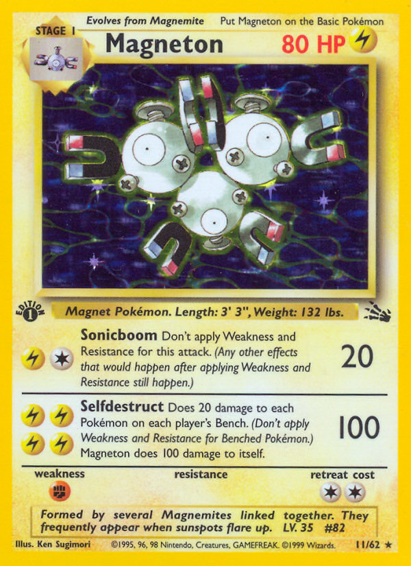 Magneton (11/62) [Fossil 1st Edition] | Exor Games Truro