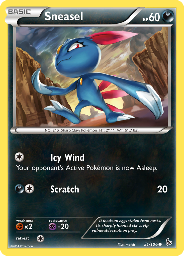 Sneasel (51/106) [XY: Flashfire] | Exor Games Truro