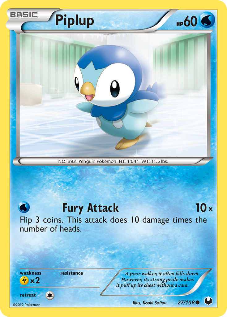 Piplup (27/108) [Black & White: Dark Explorers] | Exor Games Truro