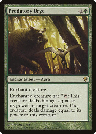 Predatory Urge [Zendikar] | Exor Games Truro