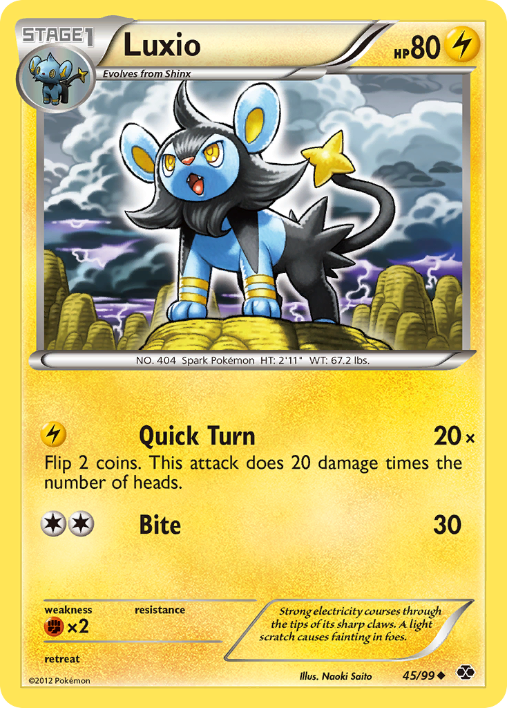 Luxio (45/99) [Black & White: Next Destinies] | Exor Games Truro