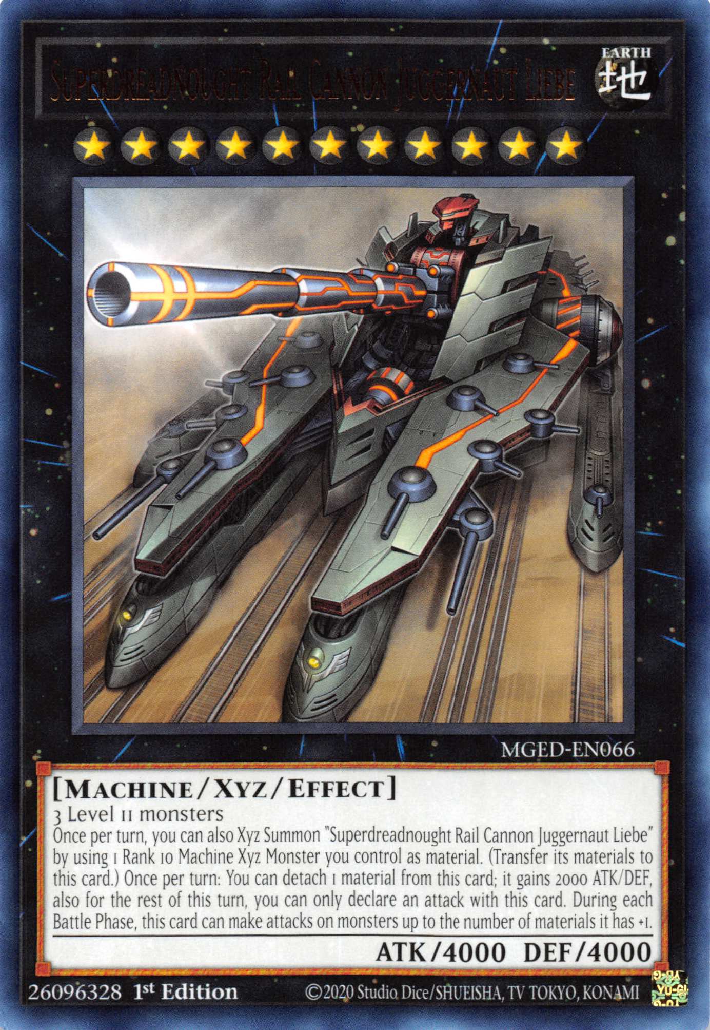 Superdreadnought Rail Cannon Juggernaut Liebe [MGED-EN066] Rare | Exor Games Truro