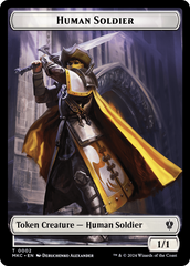 City's Blessing // Human Soldier Double-Sided Token [Murders at Karlov Manor Commander Tokens] | Exor Games Truro