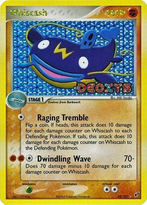 Whiscash (28/107) (Stamped) [EX: Deoxys] | Exor Games Truro