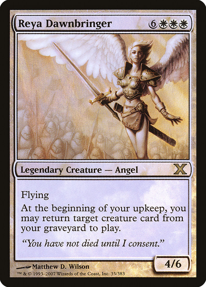 Reya Dawnbringer (Premium Foil) [Tenth Edition] | Exor Games Truro