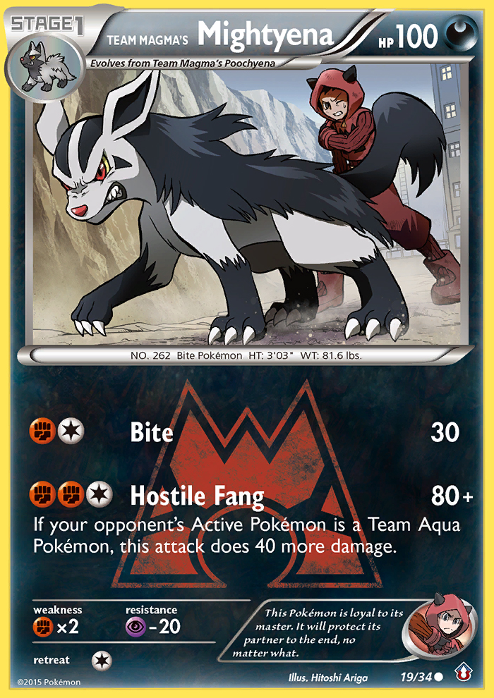 Team Magma's Mightyena (19/34) [XY: Double Crisis] | Exor Games Truro