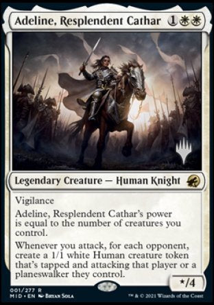 Adeline, Resplendent Cathar (Promo Pack) [Innistrad: Midnight Hunt Promos] | Exor Games Truro