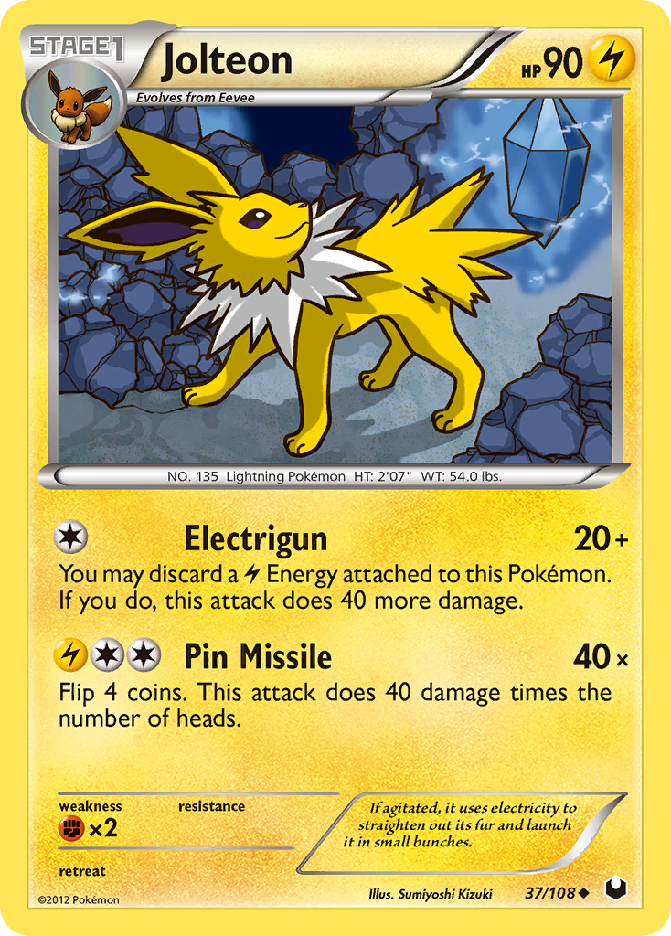 Jolteon (37/108) [Black & White: Dark Explorers] | Exor Games Truro