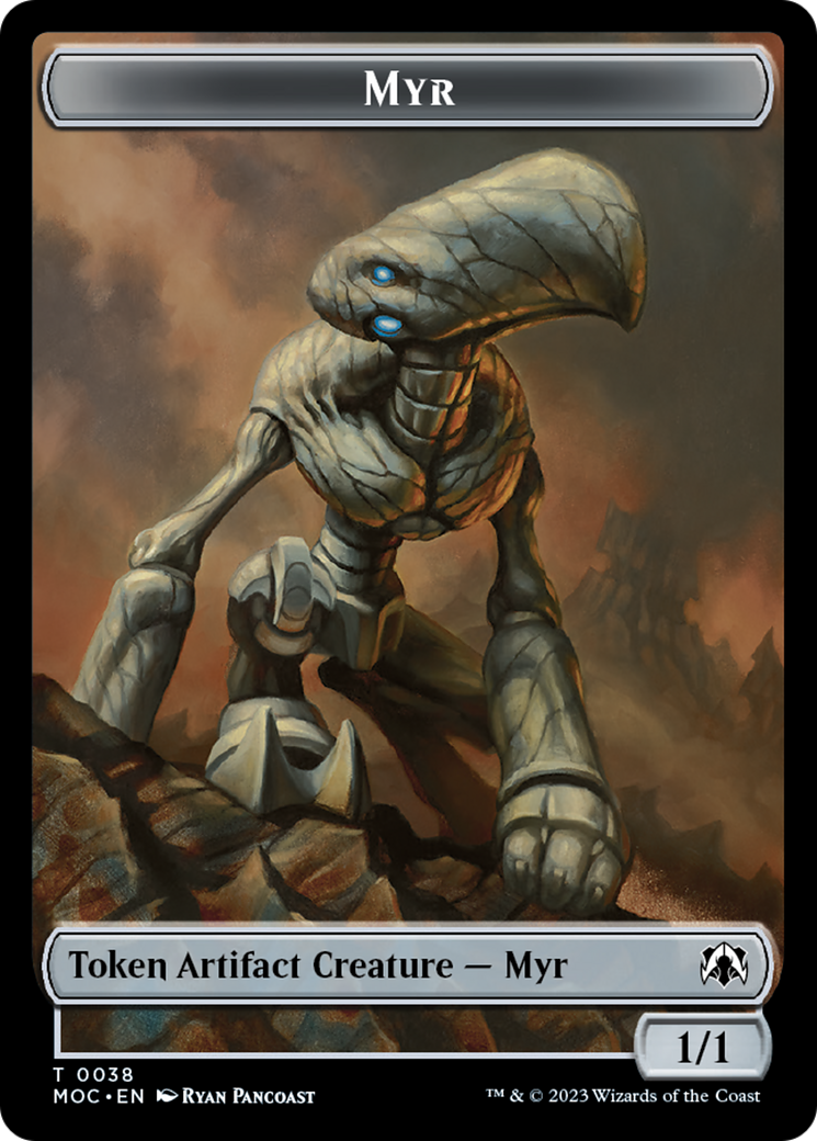 Phyrexian Germ // Myr Double-Sided Token [March of the Machine Commander Tokens] | Exor Games Truro