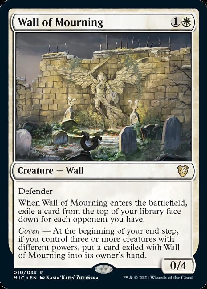 Wall of Mourning [Innistrad: Midnight Hunt Commander] | Exor Games Truro