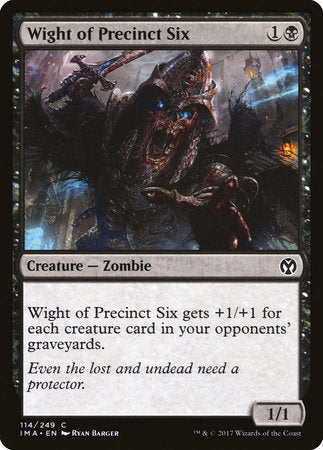 Wight of Precinct Six [Iconic Masters] | Exor Games Truro