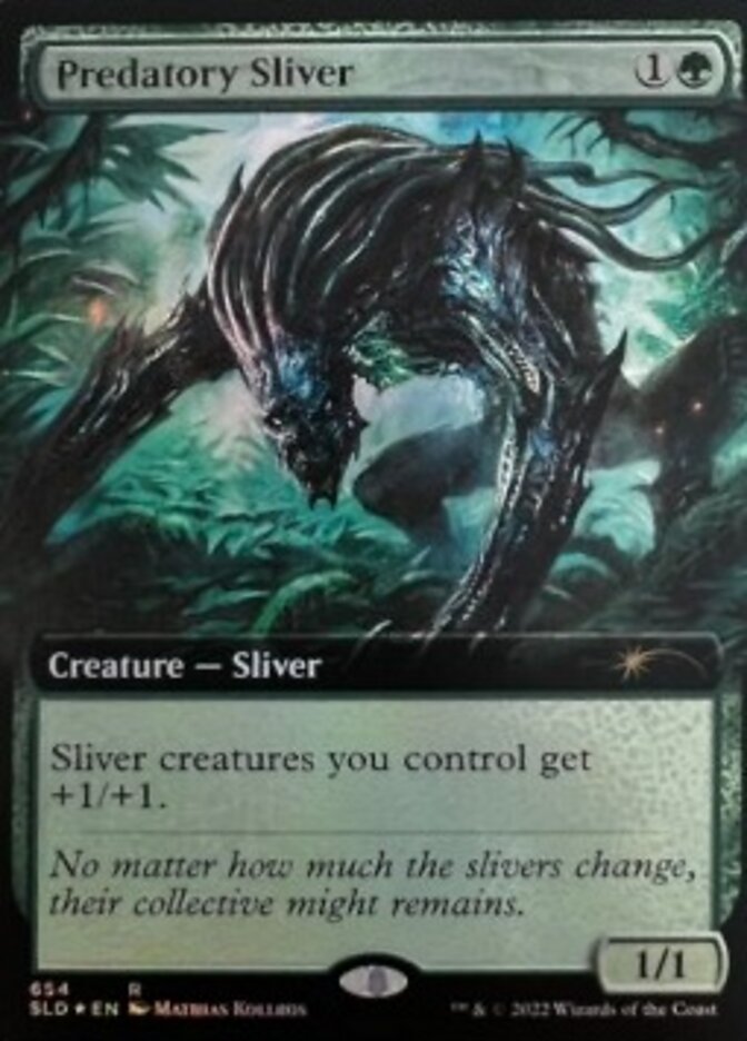 Predatory Sliver (Extended Art) [Secret Lair Drop Promos] | Exor Games Truro