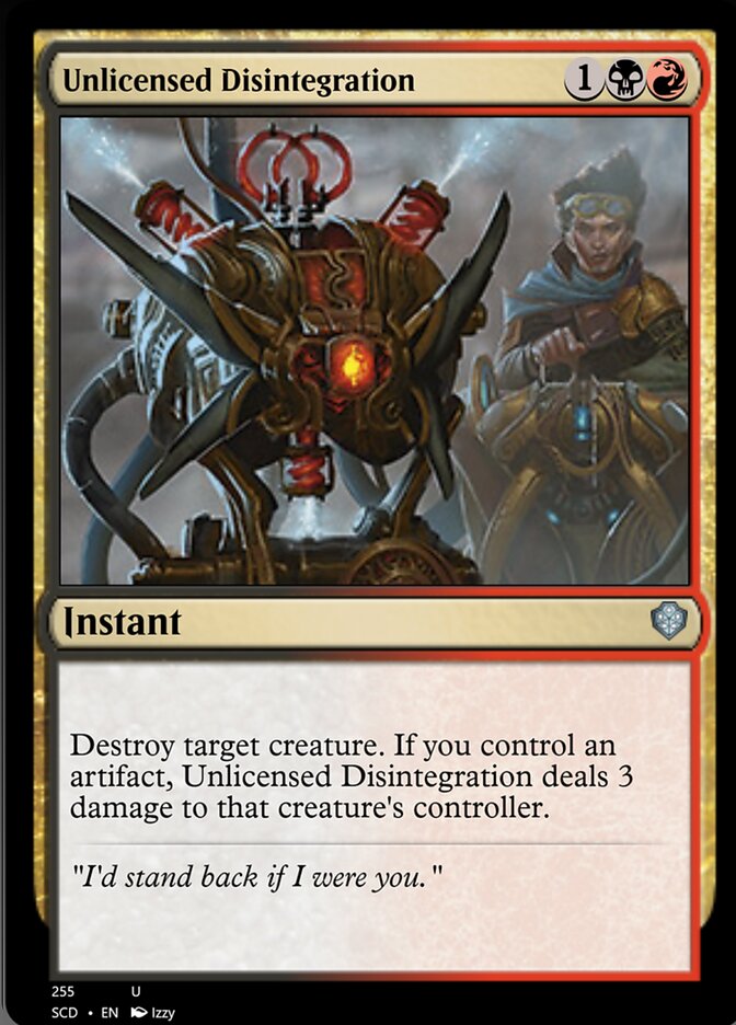 Unlicensed Disintegration [Starter Commander Decks] | Exor Games Truro
