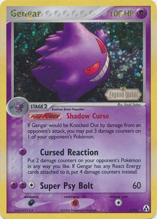 Gengar (5/92) (Stamped) [EX: Legend Maker] | Exor Games Truro