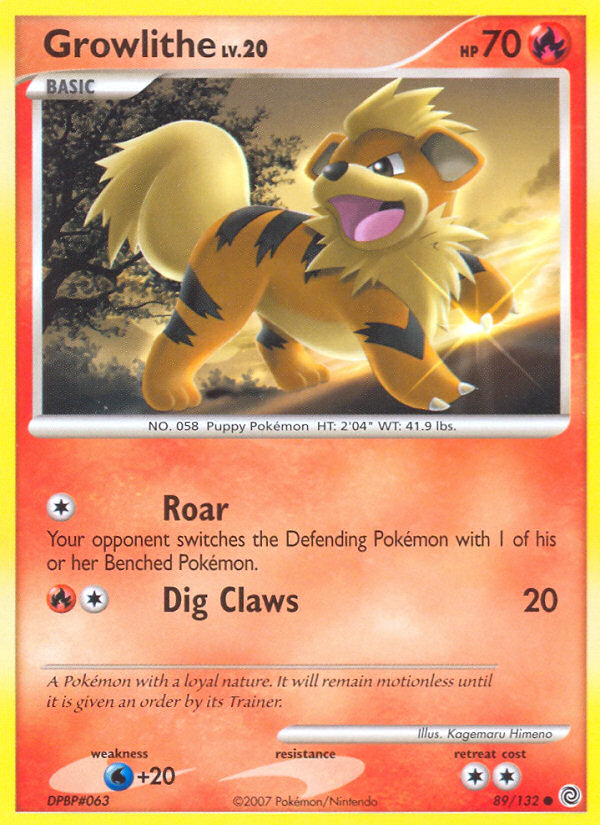 Growlithe (89/132) [Diamond & Pearl: Secret Wonders] | Exor Games Truro