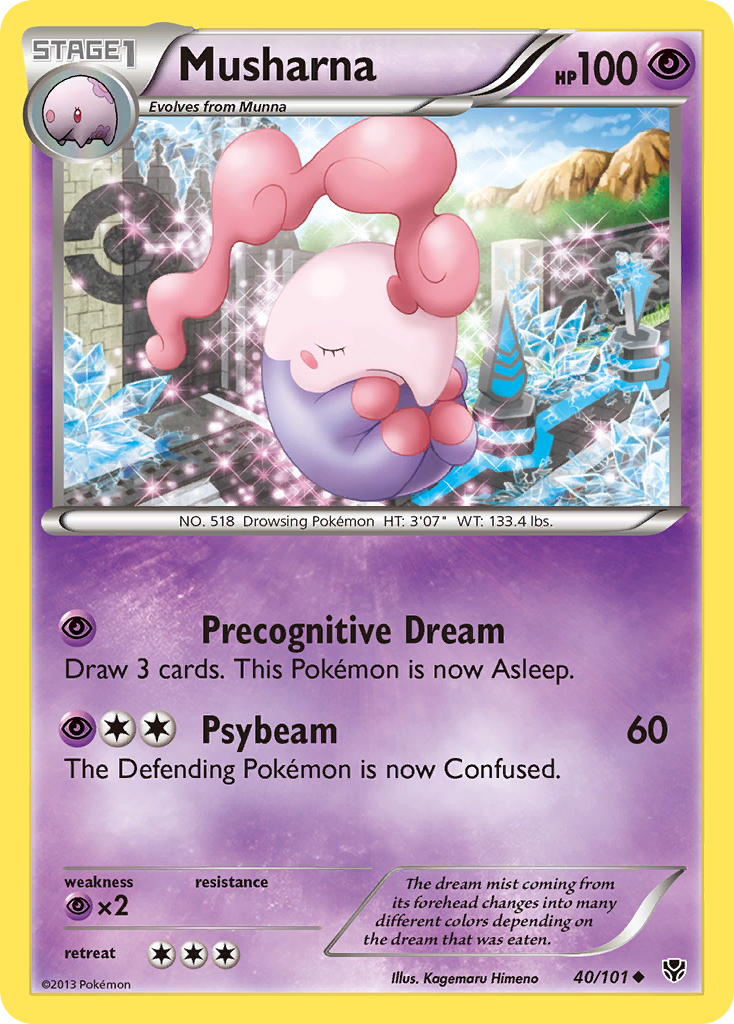 Musharna (40/101) [Black & White: Plasma Blast] | Exor Games Truro