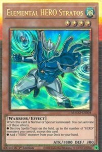 Elemental HERO Stratos (Alternate Art) [MAGO-EN004] Gold Rare | Exor Games Truro