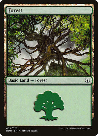 Forest (34) [Duel Decks: Nissa vs. Ob Nixilis] | Exor Games Truro