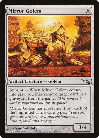 Mirror Golem [Mirrodin] | Exor Games Truro