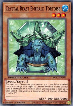 Crystal Beast Emerald Tortoise [SGX1-ENF05] Common | Exor Games Truro