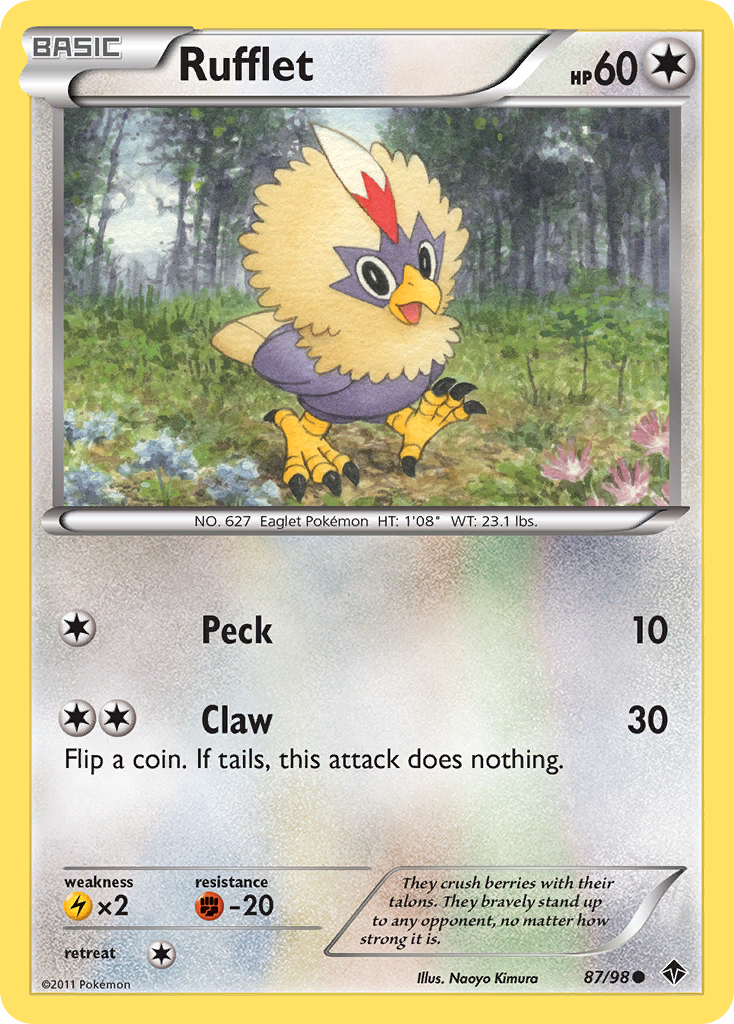 Rufflet (87/98) [Black & White: Emerging Powers] | Exor Games Truro