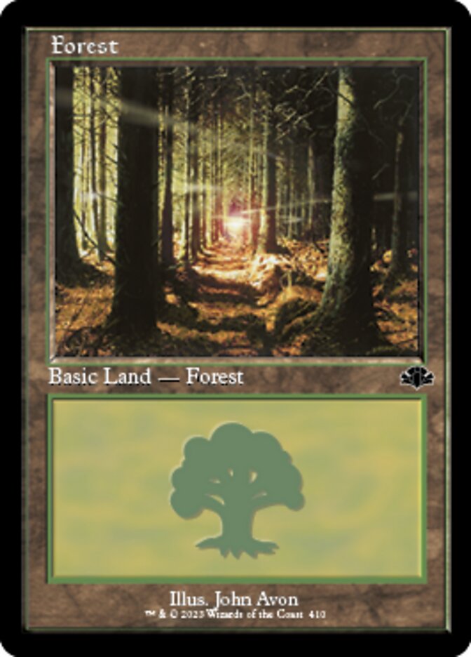 Forest (410) (Retro) [Dominaria Remastered] | Exor Games Truro