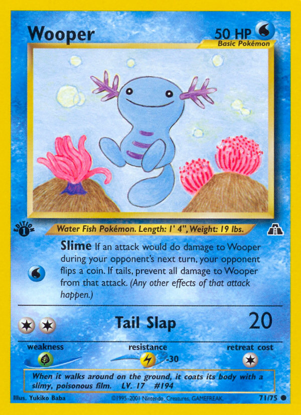 Wooper (71/75) [Neo Discovery 1st Edition] | Exor Games Truro