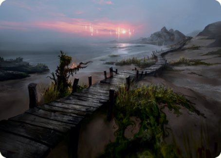 Deserted Beach Art Card [Innistrad: Midnight Hunt Art Series] | Exor Games Truro